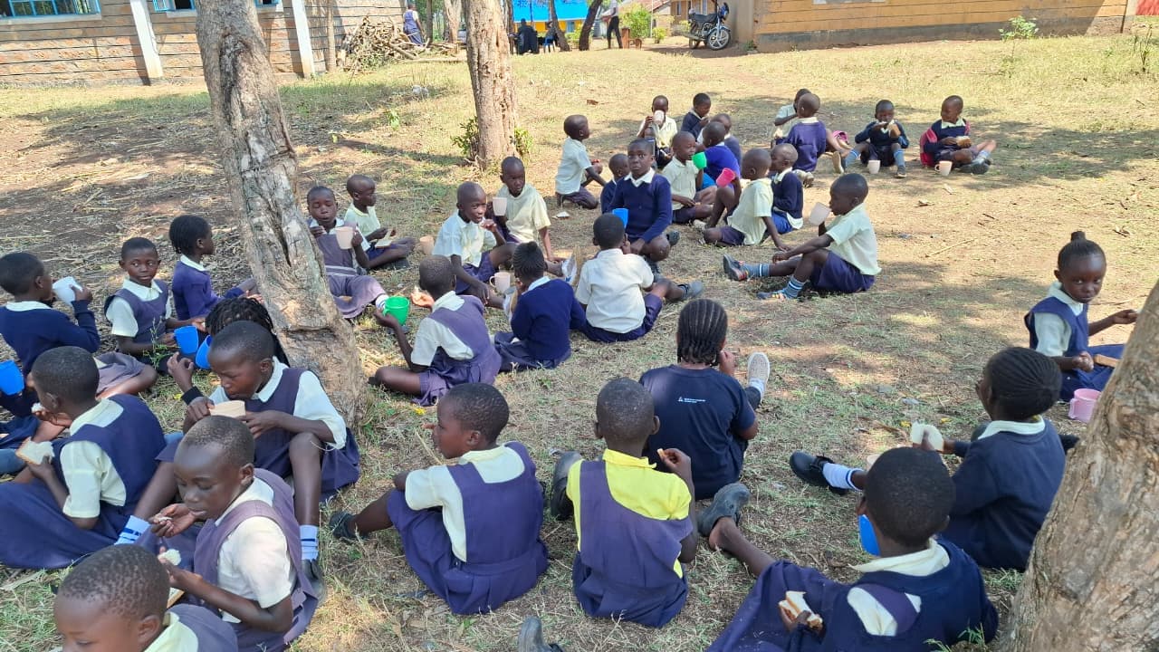 Learners at Kodhoch Primary School
