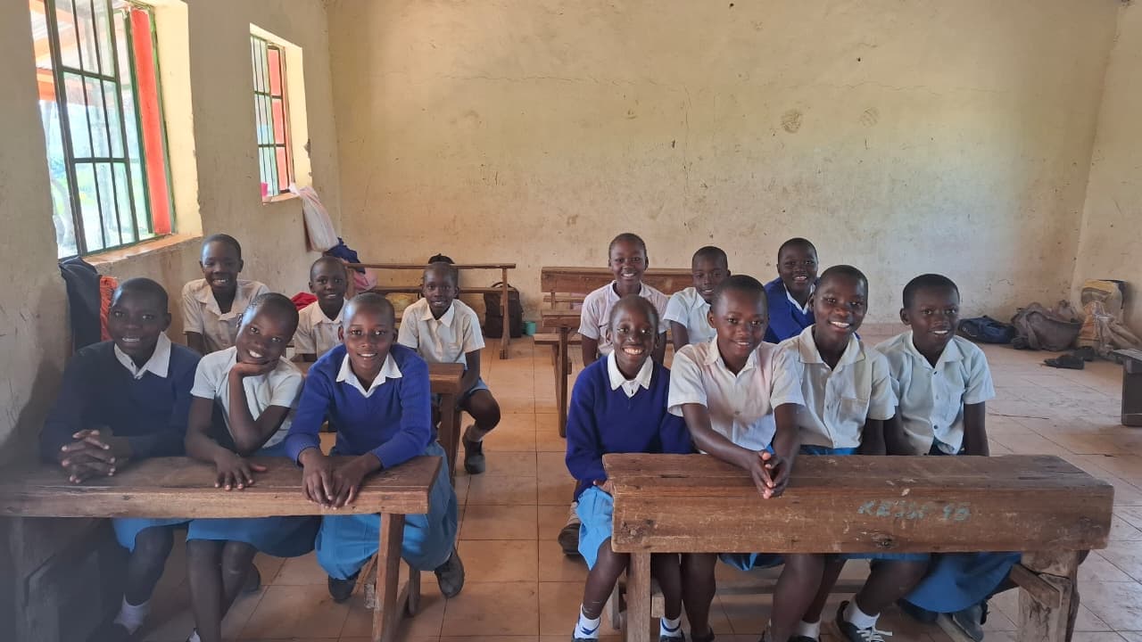 Children at a partner school