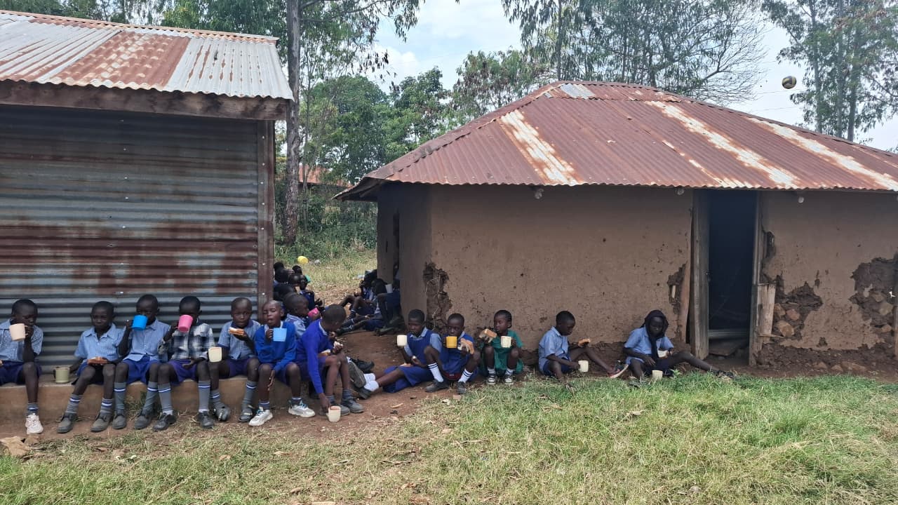 Children at a partner school